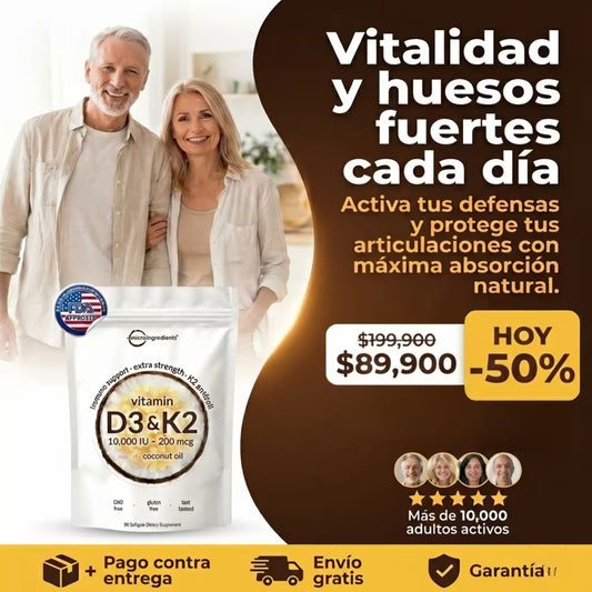 El escudo que tu cuerpo necesita: VITAMINA D3 & K2