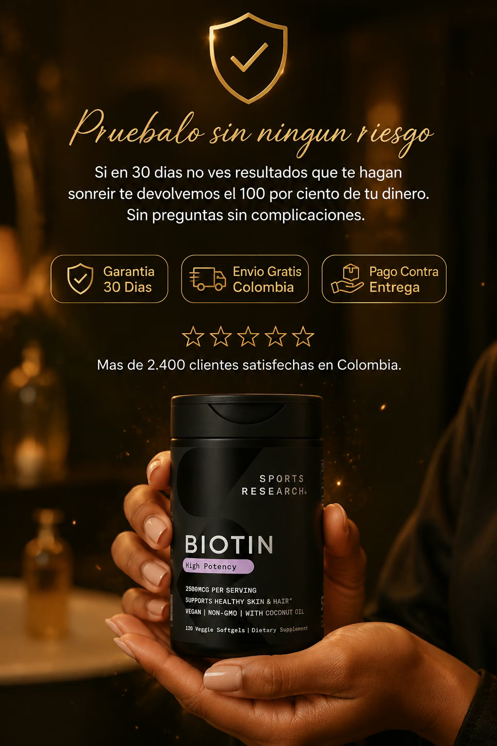 Garantia 30 dias biotina estrength